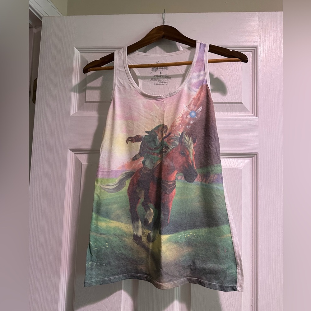The Legend of Zelda Ocarina of Time 3D Racerback Tank Top Size Small